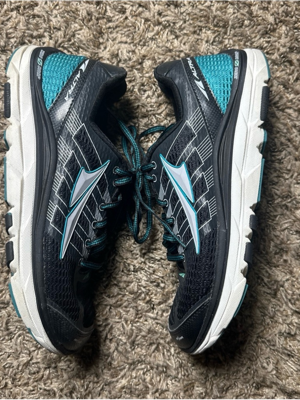 Altra Provision Women’s 9.5 Zero Drop GuideRail Running Shoes Black Teal - Picture 3 of 8